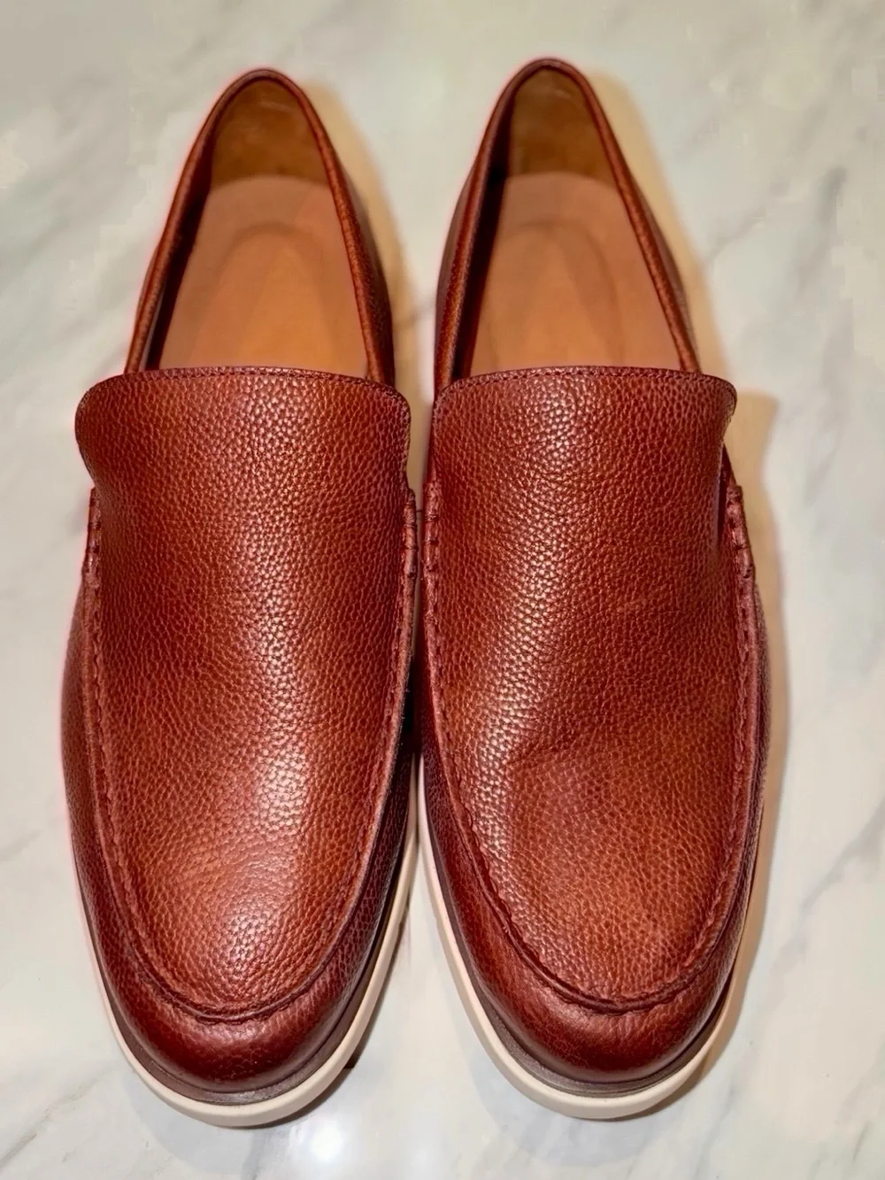 Allen Edmonds Carson Venetian Loafers Men’s 12 EEE Chili Leather Hybrid Slip-On